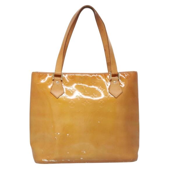 LOUIS VUITTON Monogram Vernis Houston Hand Bag Beige M91004 - Picture 13 of 16